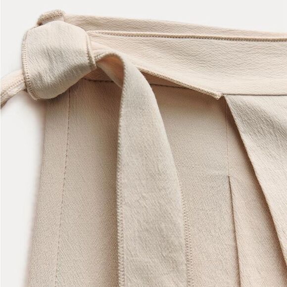 ZARA WRAP FRONT PANTS ZW COLLECTION
ECRU - Picture 8 of 14